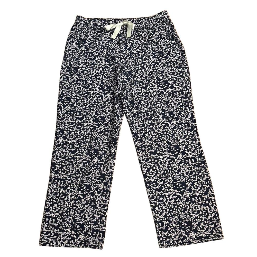 🌻 2/$20 Lands End Women’s Size M 10 12 Pajama Pants Ditsy Floral Print